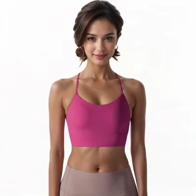 Женский спортивный бюстгальтер Anna-Kaci Active, фуксия