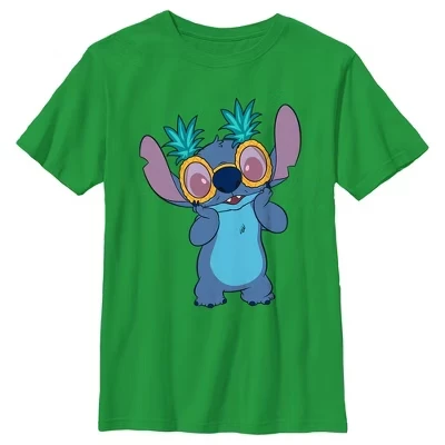 Футболка для мальчиков Lilo & Stitch «Стич», зеленая
