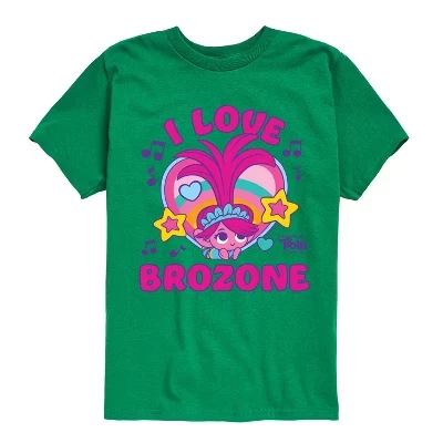 Футболка с коротким рукавом и рисунком Poppy I Love Brozone