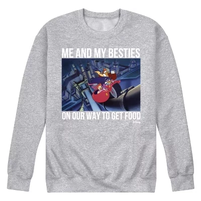 Мужская флисовая толстовка с графическим рисунком Darkwing Duck athletic heather для мужчин