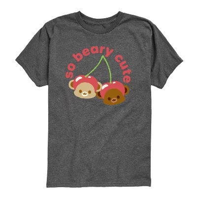So Beary Cute -Футболка для малышей с коротким рукавом и графическим рисунком heather charcoal