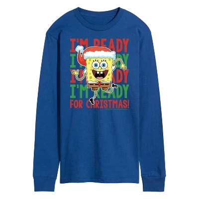 Мужской лонгслив SpongeBob SquarePants, синий