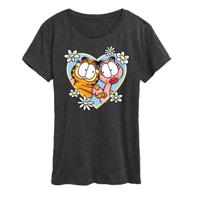 Женская футболка с коротким рукавом Arlene Heart с графическим рисунком heather charcoal