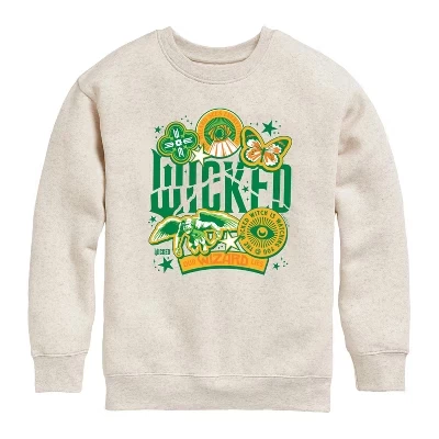 Флисовая толстовка с длинным рукавом Oz Stickers Graphic из натурального хлопка