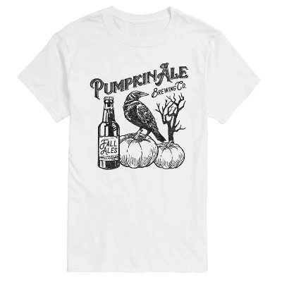 Мужская футболка с коротким рукавом и рисунком Pumpkin Ale Brewing Co, белая