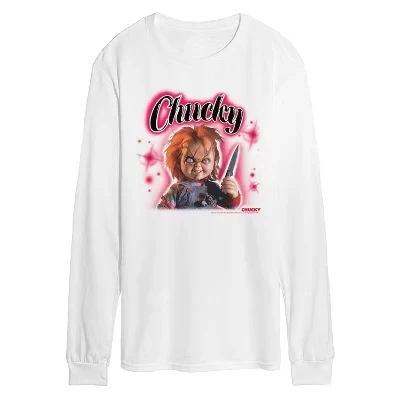 Мужской лонгслив Chucky «Граффити», белый