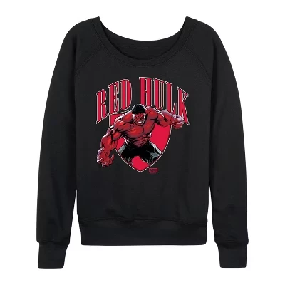 Женский лонгслив Marvel Red Hulk Collegiate, черный