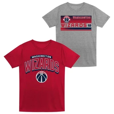 Детский комплект футболок NBA Washington Wizards, 2 шт., серый