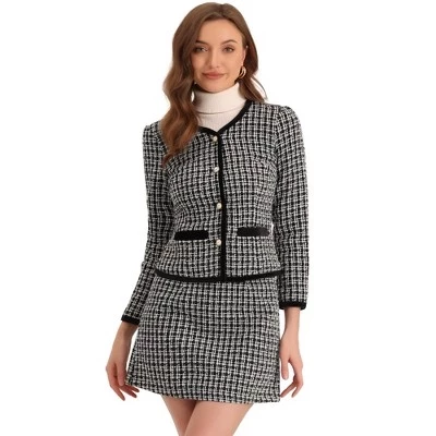 Женский костюм INSPIRE CHIC, пиджак и юбка, черный