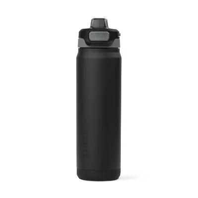 Бутылка для воды Powerfill Pro из нержавеющей стали черного цвета