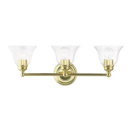 Бра Livex Lighting Moreland на 3 лампы, латунь