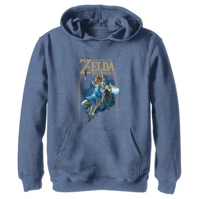 Худи для мальчиков Nintendo Zelda Breath Wild, синее