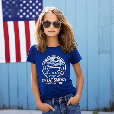 Футболка The Juniper Shop для девочек Smoky Park, синяя