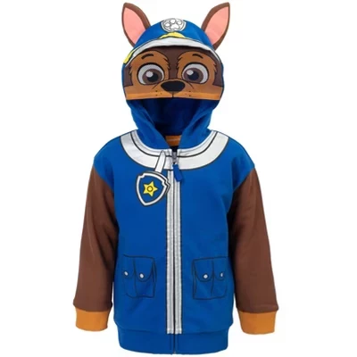 Paw Patrol Погоня за щебнем Скай Флисовый пуловер на молнии с капюшоном от малыша к малышке Чейз
