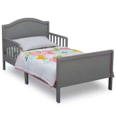 Детская кровать Delta Children Bennett с бортиками, серая