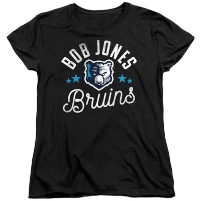 Женская футболка Bob Jones University Bruins черного цвета