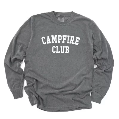 Женская футболка Campfire Club с длинным рукавом, окрашенная в цвет перца