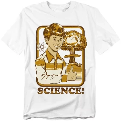 Мужская футболка Steven Rhodes Science белого цвета