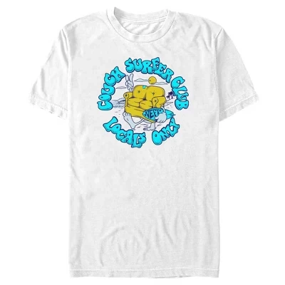 Мужская футболка NEFF Couch Surfer Club с крупным логотипом белого цвета