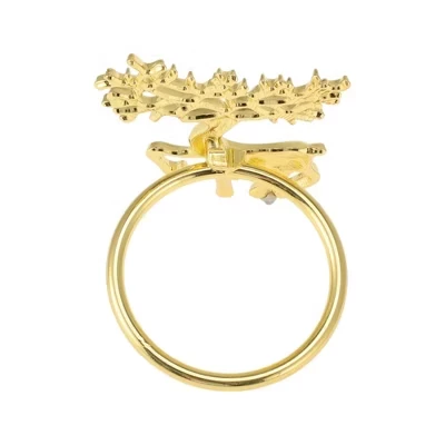 Кольцо для салфетки Unique Bargains, золотистое