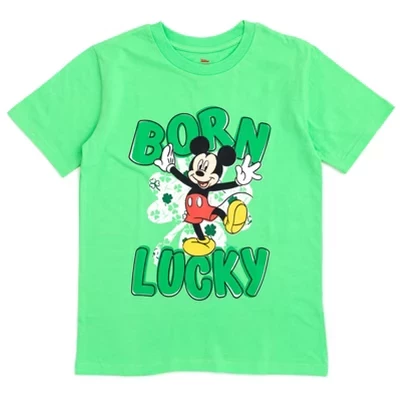 Футболка для мальчиков Disney Микки Маус, счастливчик