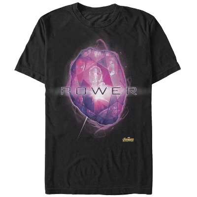 Мужская футболка Avengers: Infinity War Power Stone черного цвета
