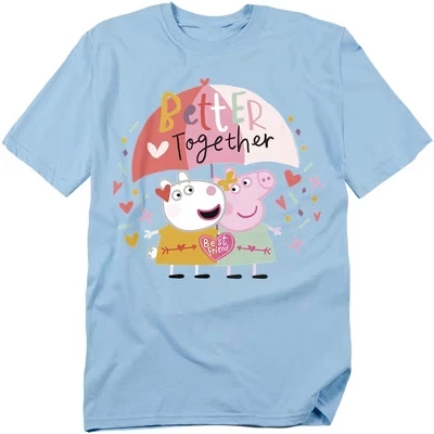 Men's  Better Together Best Friend Valentine's Day T-Shirt light blue