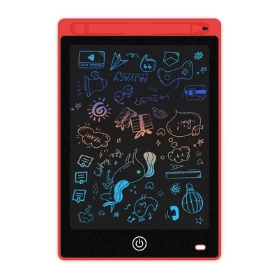 Link Kids LCD 10inch Color Writing Doodle Board Tablet Electronic Erasable Reusable Drawing Pad Educational & Learning Toy red