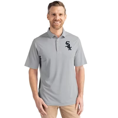 Мужское поло Cutter & Buck Virtue Eco, White Sox, серое