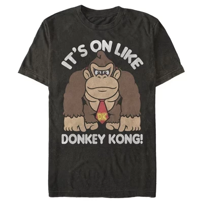 Мужская футболка Nintendo Donkey Kong, черная