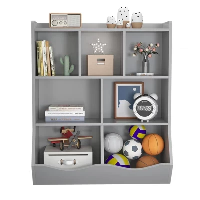 Детский стеллаж CuisinSmart для книг и игрушек, серый