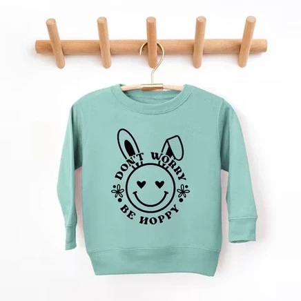 Детский свитшот The Juniper Shop с зайчиком, бирюзовый