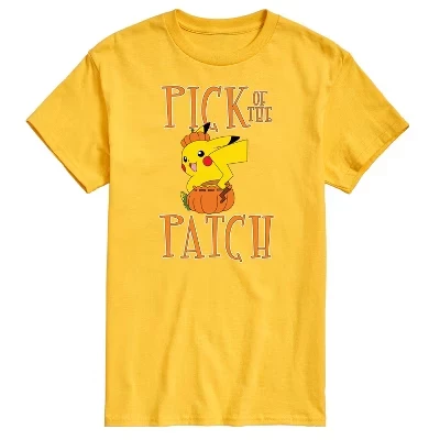 Мужская футболка с коротким рукавом и рисунком Pokémon - Pick Of The Patch, желтая