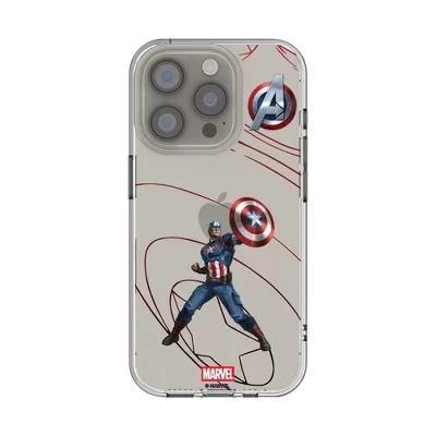 Прозрачный чехол для мобильного телефона Marvel Avengers MechLine Clear для Apple iPhone captain america