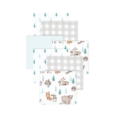 Детские фланелевые пледы Hudson Baby, 7pk, друзья лесных животных