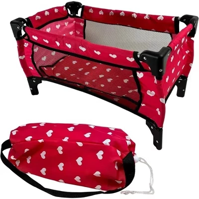Кроватка для кукол The New York Doll Collection, розовая