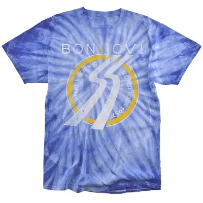 Мужская скользкая при намокании футболка World Tour Tie Dye royal monochrome