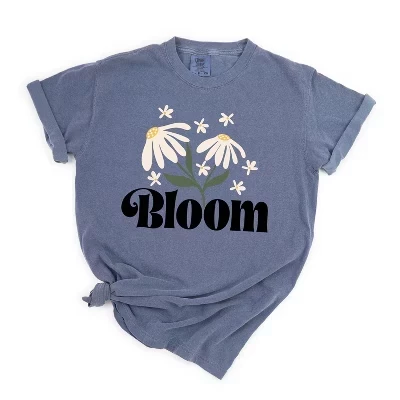 Женская футболка Simply Sage Market Bloom Daisy, джинсовая