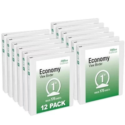 Регистраторы Office Essentials 03424, белые, 12 шт.