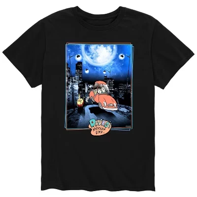 Мужская футболка с коротким рукавом и графическим рисунком Rocko Nightscape, черная