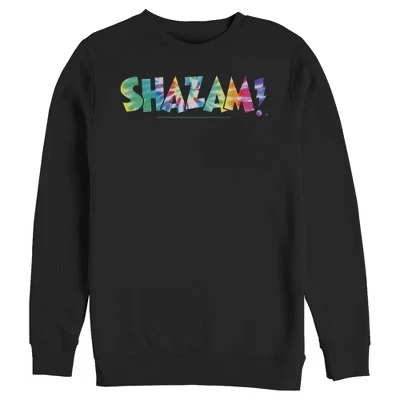 Мужской свитшот Justice League Shazam тай-дай, черный