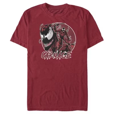Мужская футболка Cardinal с круговой маской Venom Carnage Mask Circle