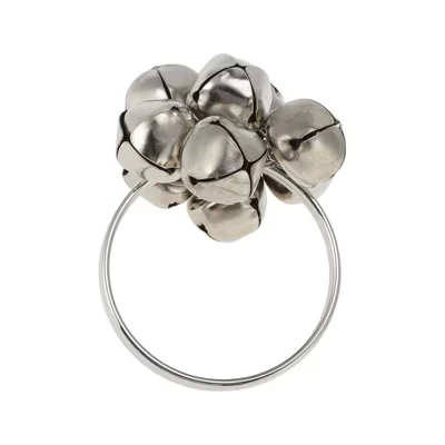 Кольца для салфеток Unique Bargains, колокольчики, серебро