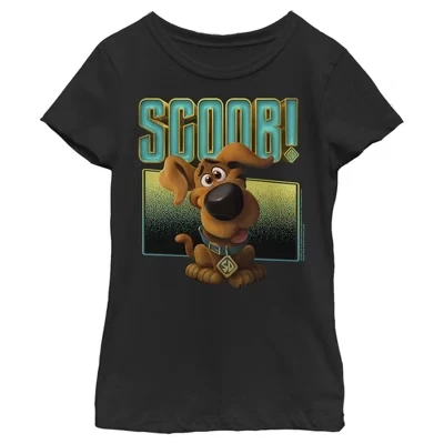 Футболка для девочек Scooby-Doo Puppy, черная