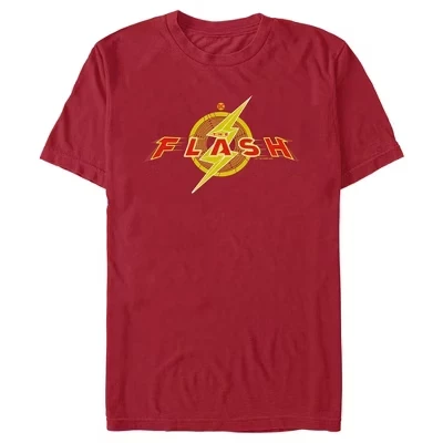 Мужская футболка DC Comics The Flash с логотипом, бордовая