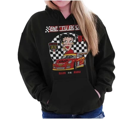 Женское худи Brisco Brands Betty Boop Kanji, черное