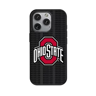 NCAA Big Ten Universities Текстовый фон, совместимый с MagSafe Чехол для мобильного телефона Apple iPhone, штат Огайо, buckeyes