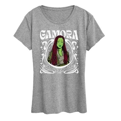 Женская футболка Guardians of the Galaxy Gamora в стиле модерн с коротким рукавом и графическим принтом
