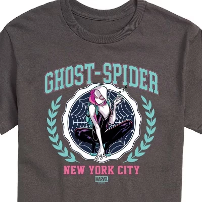 Men's -  - Ghost Spider Collegiate Short Sleeve Graphic T-Shirt charcoal