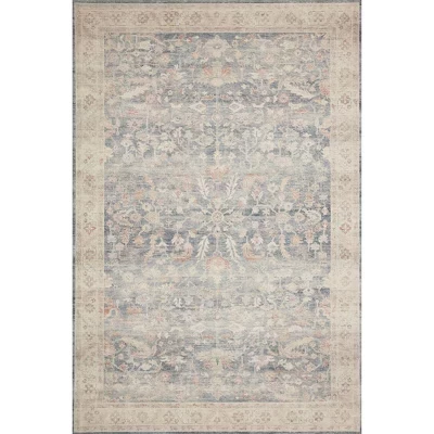 Джинсовый коврик Hathaway Rug синего цвета -